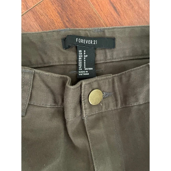 Forever 21 Jr Womens Mini Skirt Sz S Pockets Zip Preppy School College - Picture 4 of 8